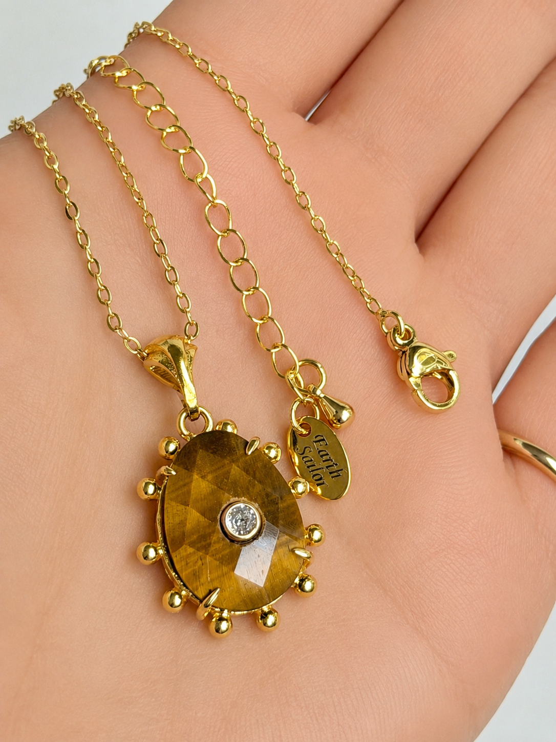 Tiger Eye Pendant Necklace