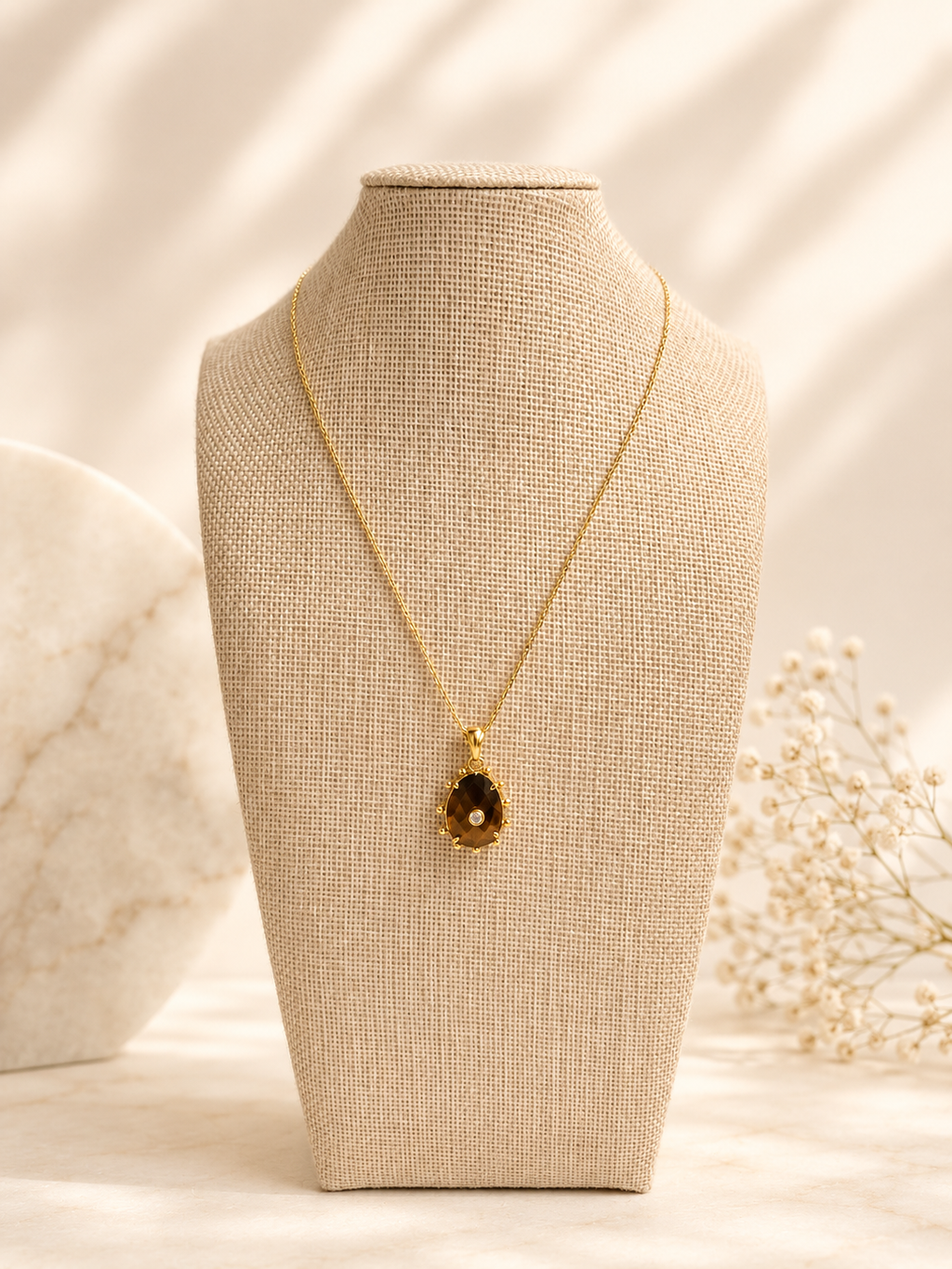 Tiger Eye Pendant Necklace