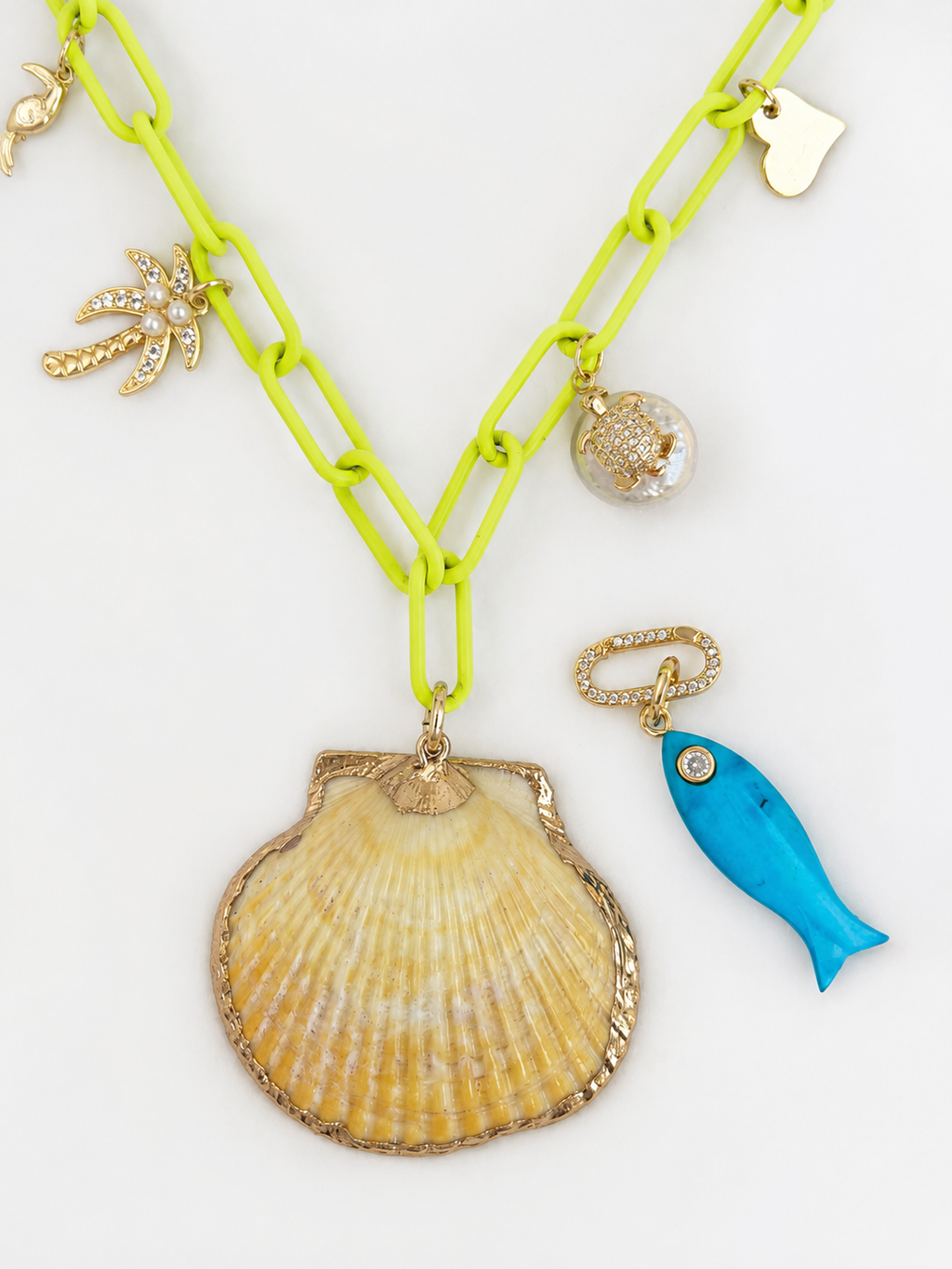 Shell-treuse Necklace