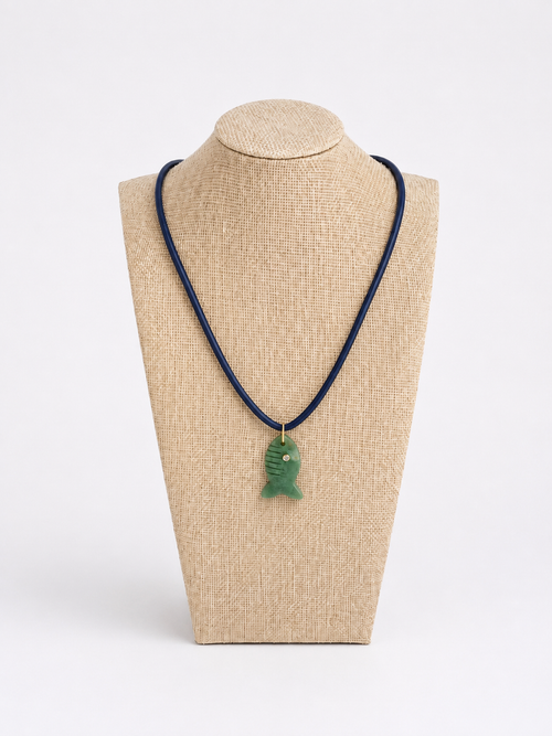Aventurine Shark Necklace