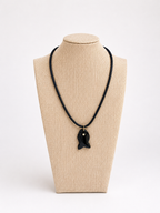 Obsidian Shark Necklace