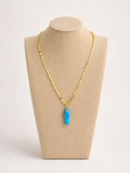 Turquoise Fish Pendant Necklace