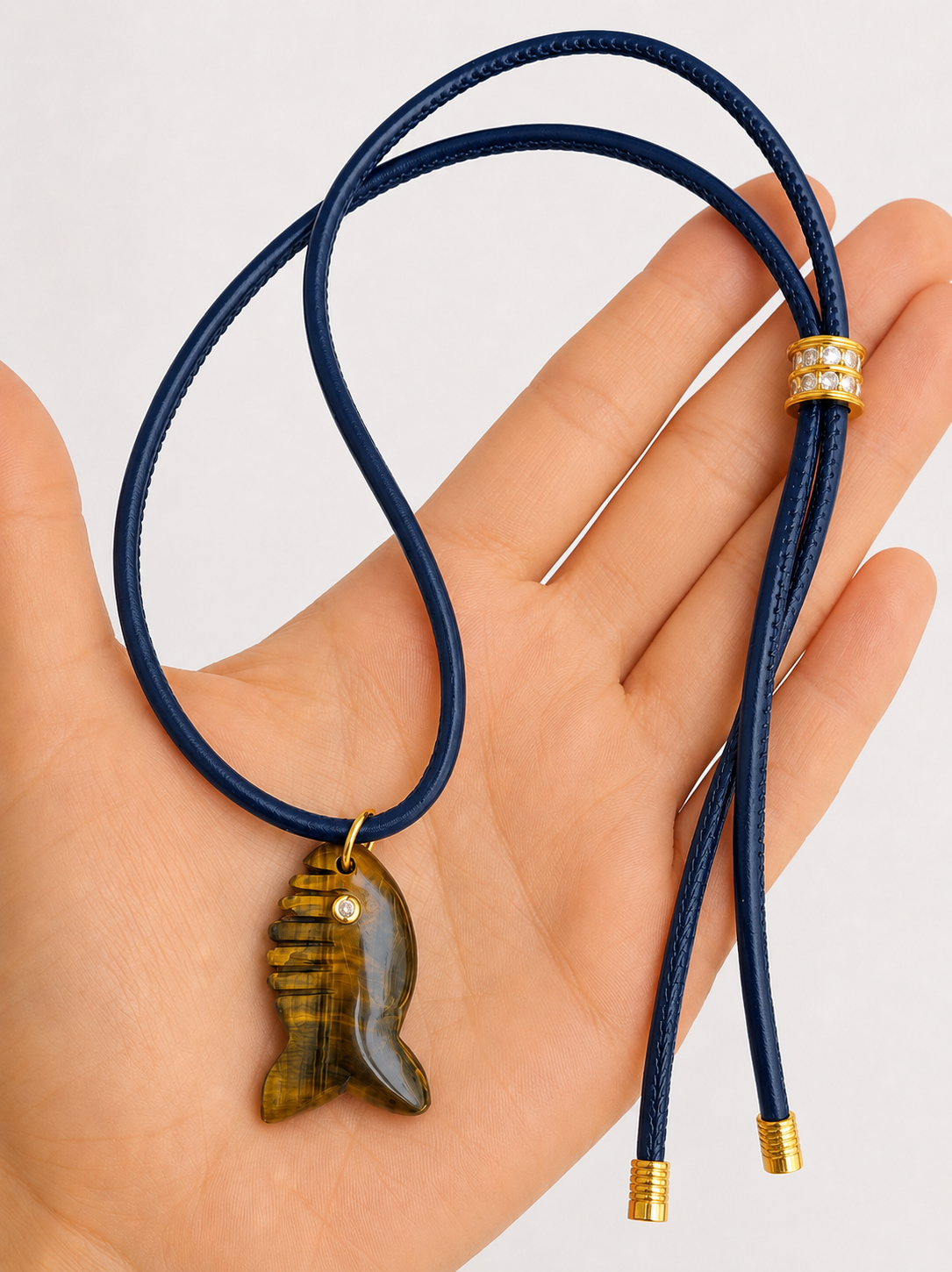 Tiger Eye Shark Pendant