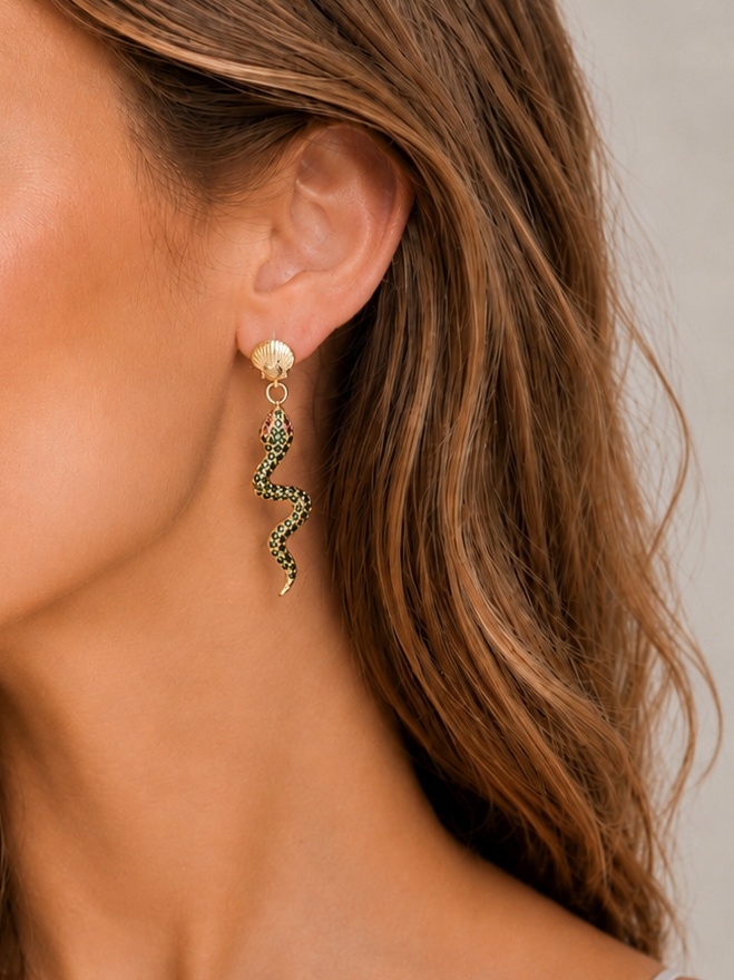 Summer Snake Earrings