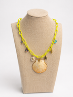Shell-treuse Charm Necklace
