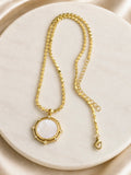 Coin Shell Pendant Necklace