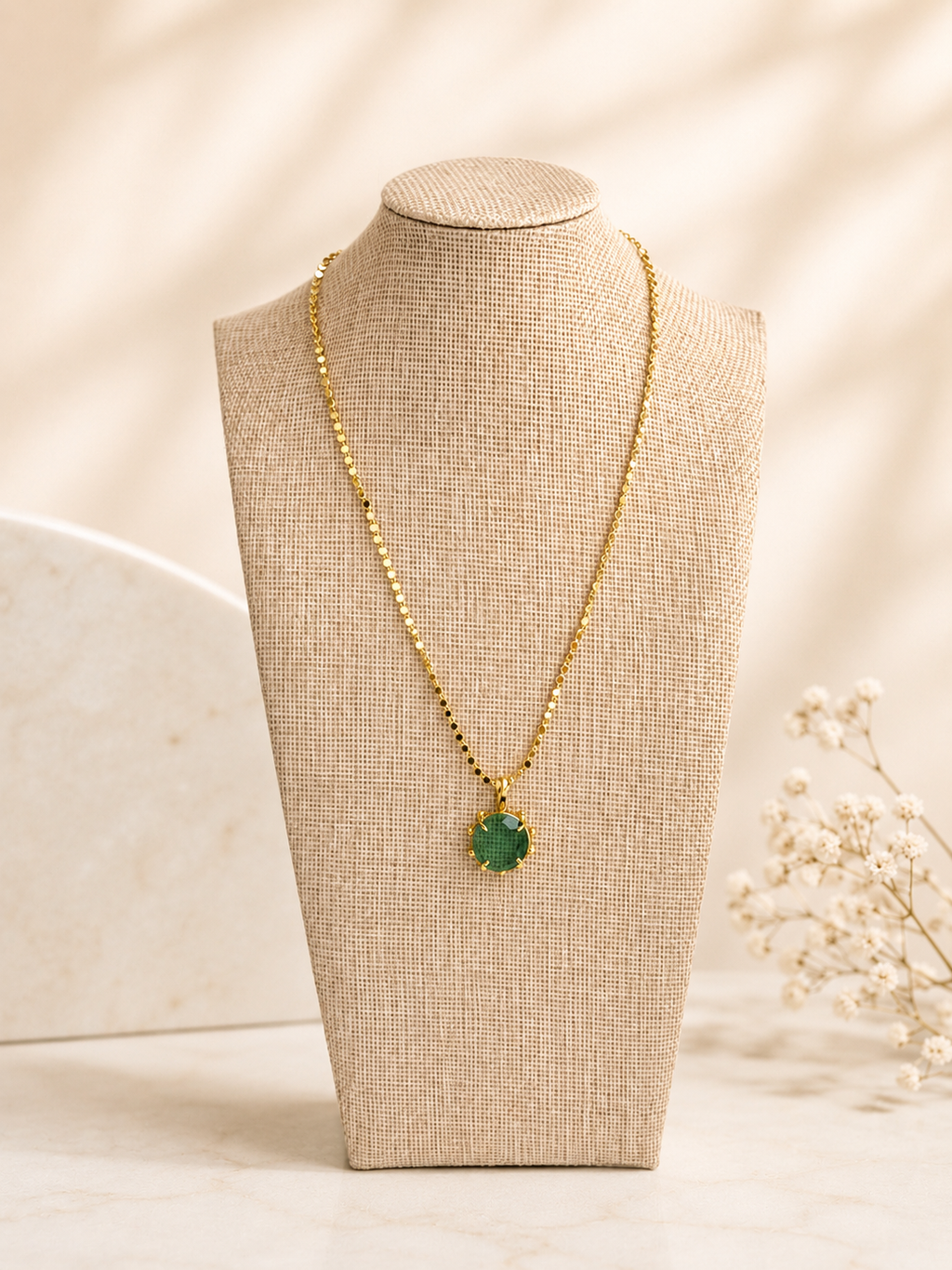 Green Pendant Necklace